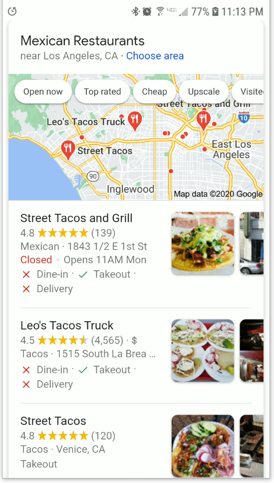 Street Tacos In Los Angeles